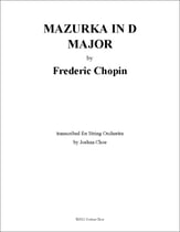Mazurka in D Major, Op. 33, No. 2 Orchestra sheet music cover